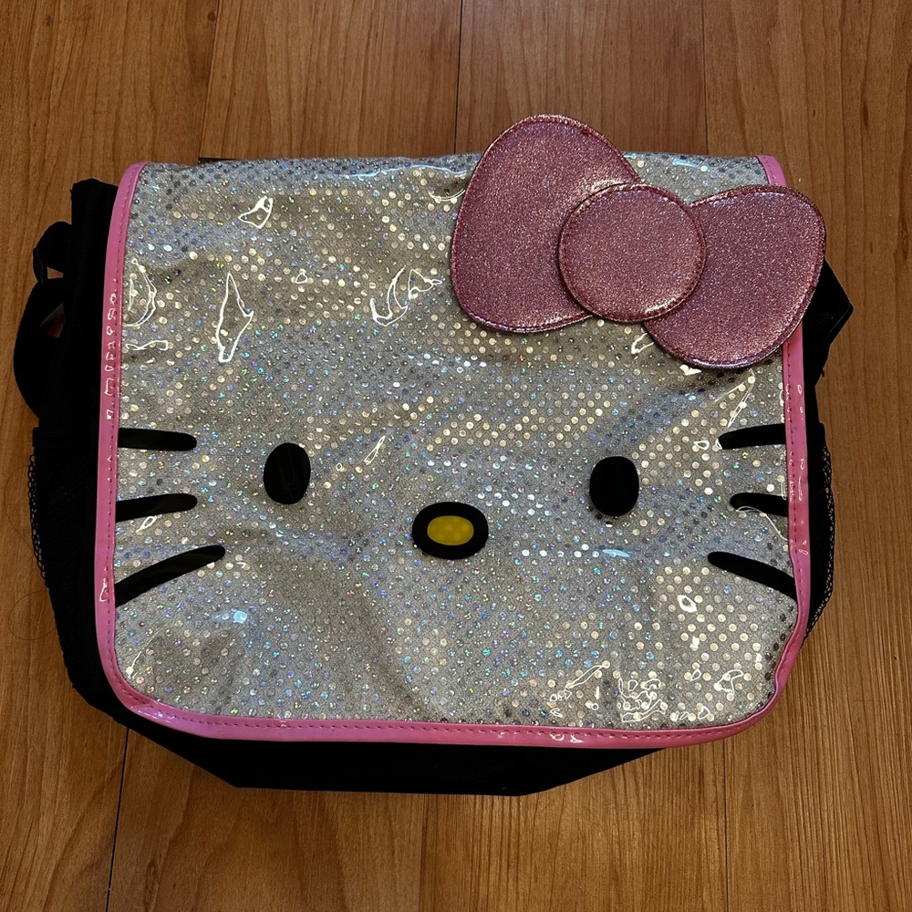 HELLO KITTY SILVER LAPTOP BAG